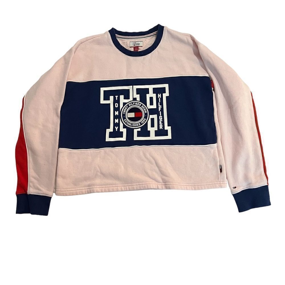 Vintage Y2K Pink Tommy Hilfiger Sweatshirt